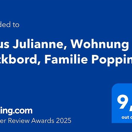 Haus Julianne, Wohnung Backbord, Familie Poppinga Norderney Exteriér fotografie